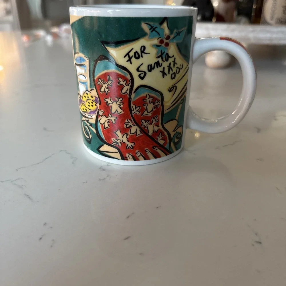 STARBUCKS 'Home For The Holidays'  by Mary Graves Ceramic Collectable Mug